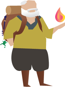 Aldrich - The crotchety old Human Warlock (RIP)